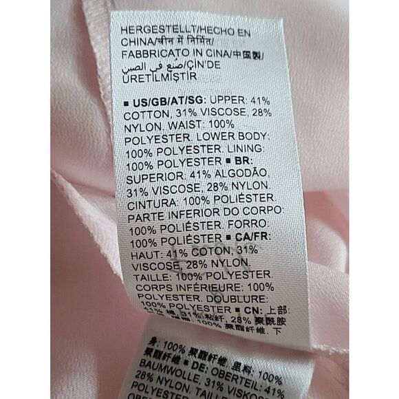 Pink Blush Lace Cocktail A-Line Long Sleeve Elegant Romantic Classy Dress XXL NW - Picture 8 of 16